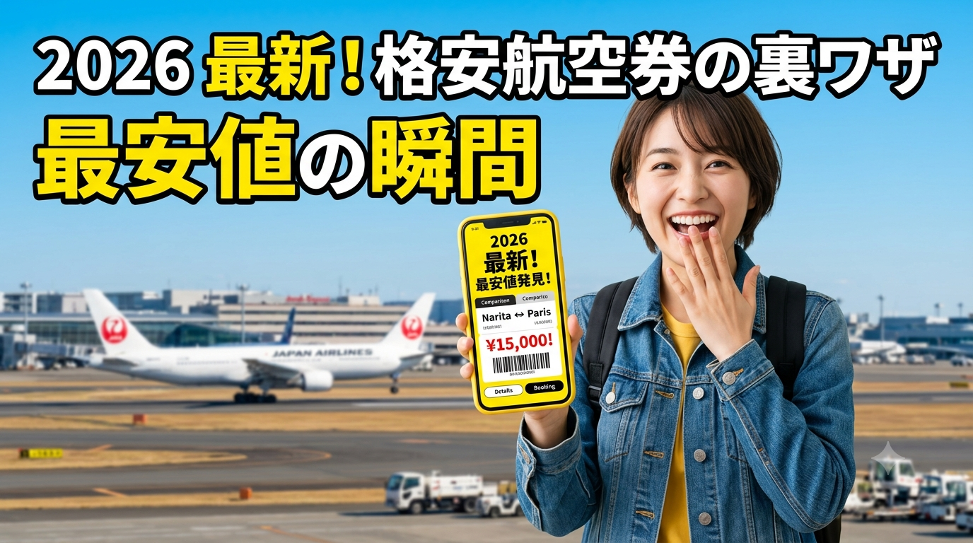 航空券安く買う方法完全ガイド｜国内外最安値比較・予約術